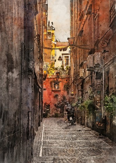 En charmig gränd i Gamla stan av Justyna Jaszke