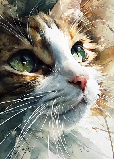 Nyfikna kattögon av Justyna Jaszke