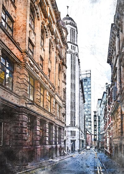 Utsikt över Tall City av Justyna Jaszke