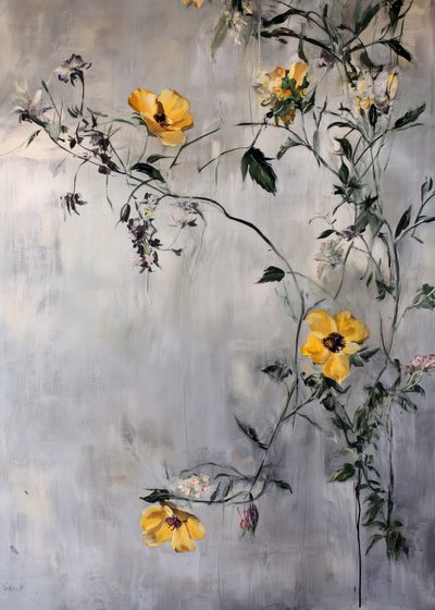 Hängande gula blommor av Justyna Jaszke