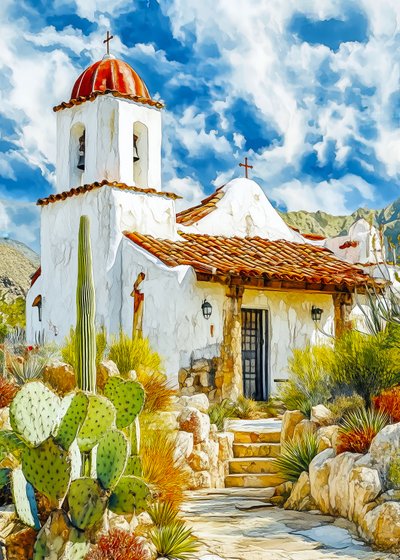 Den fridfulla Adobe Mission av Justyna Jaszke