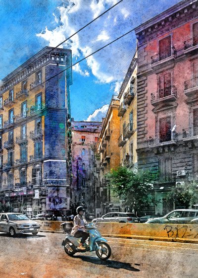 Livlig stadsgata av Justyna Jaszke