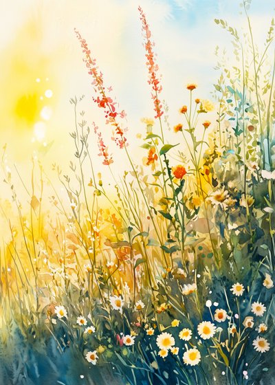 Färgglada ängsblommor av Justyna Jaszke