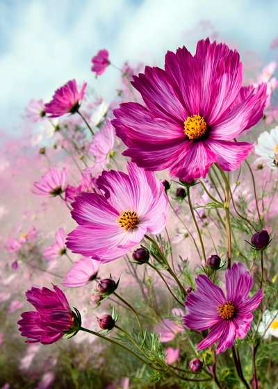 Kosmos i livfull rosa av Justyna Jaszke