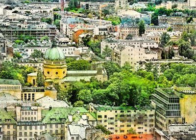 Akvarellkonst från Warszawa, Polen (6) av Justyna Jaszke