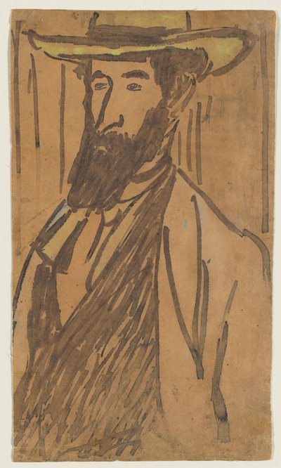 Porträtt av Aristide Maillol, ca. 1890. av József Rippl Rónai
