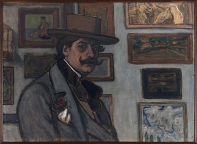 Självporträtt i brun hatt, 1897. av József Rippl Rónai