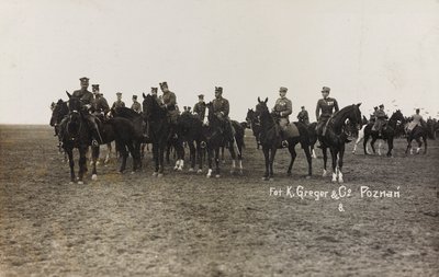 Album Jack Bosio - War Campaign 1917-1920 : Militärt uppdrag i Polen (Warszawa - Posen) mars-april 1919, ett hästbatteri i Posen (Poznan), 03-041919 av K. Greger