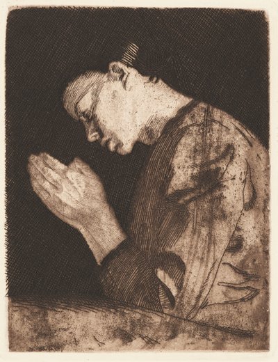 Den bedjande flickan (Praying Girl) av Käthe Kollwitz