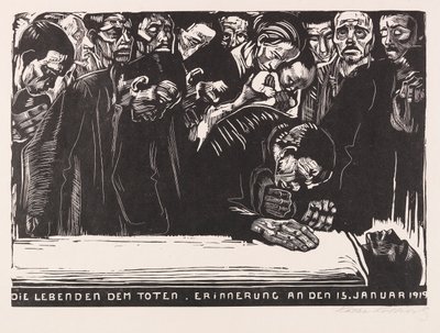 Jubileumsblad för Karl Liebknecht, 1920. av Käthe Kollwitz