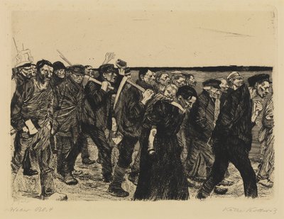 Ett vävaruppror – väverståg av Käthe Kollwitz