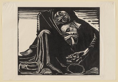 Slutgiltig tredje utgåva. För albumet ”Jahrbuch der Originalgraphik”, 3:e årgången, Berlin: Wohlgemuth  Lissner, 1921 av Käthe Kollwitz