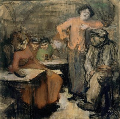 Parisisk källare av Käthe Kollwitz