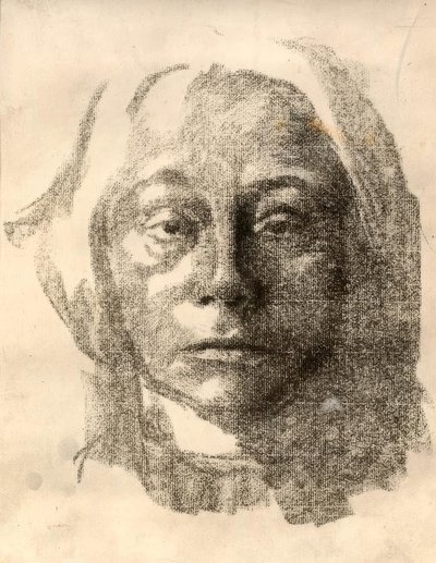 Självporträtt av Käthe Kollwitz