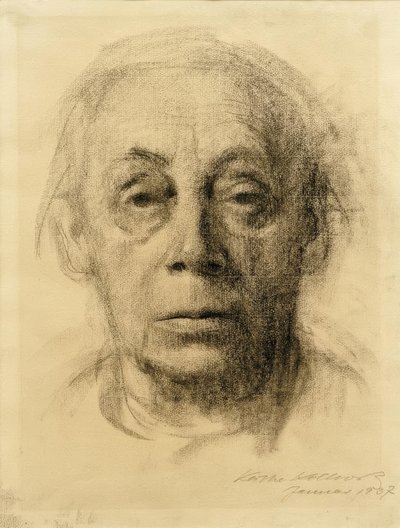 Självkänsla och ansikte av Käthe Kollwitz