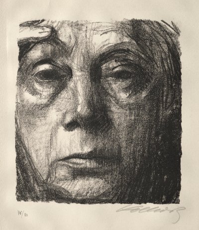 Självporträtt av Käthe Kollwitz