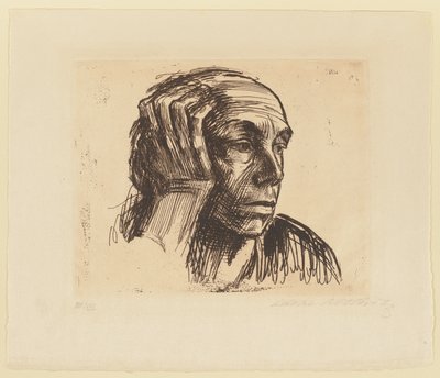 Självporträtt av Käthe Kollwitz