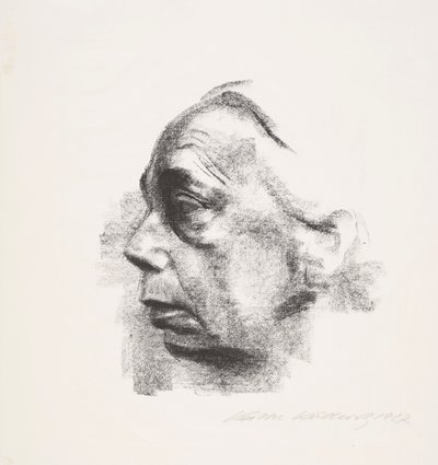 Självporträtt i profil av Käthe Kollwitz