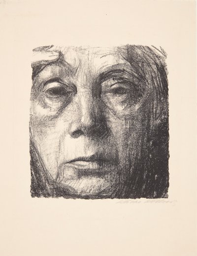 Självporträtt av Käthe Kollwitz
