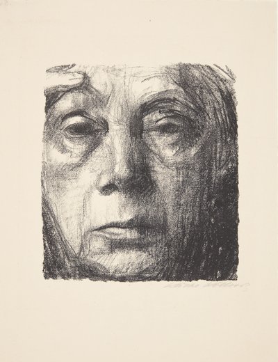 Självporträtt av Käthe Kollwitz
