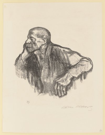 Sittande arbetare av Käthe Kollwitz