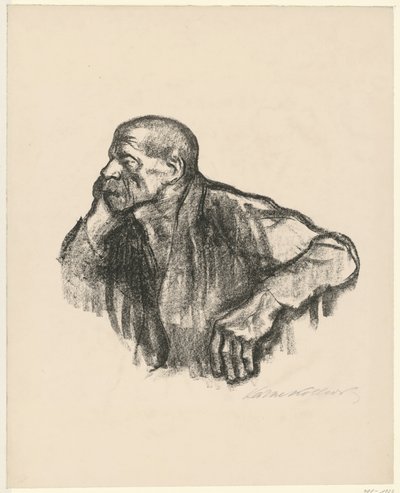 Sittande arbetare av Käthe Kollwitz