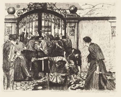 Anfall (Attack) av Käthe Kollwitz