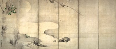Tall och plommon i månsken av Kaiho Yusho