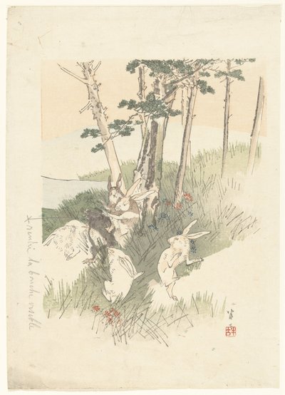Kaniner och en mullvad av Kajita Hanko