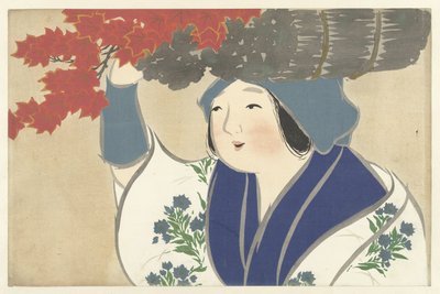 Vedförsäljare Kuroki uri Flowers of a Hundred Worlds (serietitel) Momoyogusa, vol. 1 (serietitel) av Kamisaka Sekka
