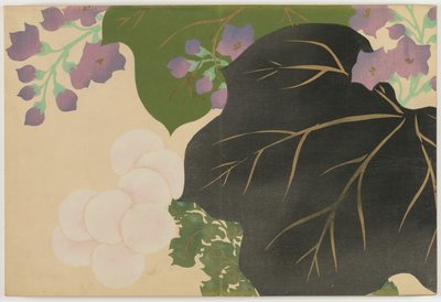 Blommor i hundra världar (Momoyogusa): Chrysanthemum och Paulownia (Kikukiri) av Kamisaka Sekka