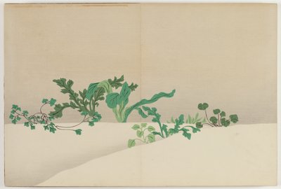 Blommor i hundra världar (Momoyogusa): Sju örter från tidig vår (Nanagusa) av Kamisaka Sekka