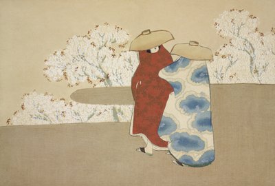 Hanami-säsongen från Momoyogusa av Kamisaka Sekka