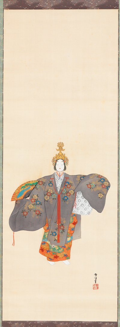 Noh-scen: Hagoromo av Kamisaka Sekka