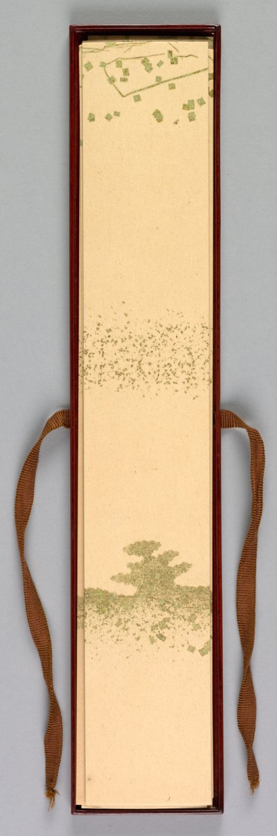 Diktkortlåda, 1868-1912. av Kamisaka Sekka