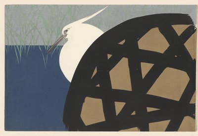 White Heron av Kamisaka Sekka