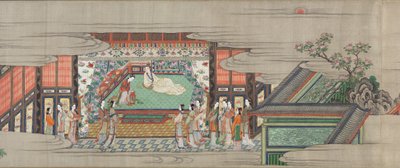 Rulle 1 från Sången om den bestående sorgen (Chōgonka gakan) av Kano Sansetsu