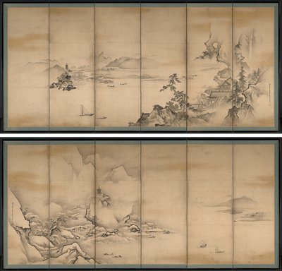 De fyra årstiderna av Kanō Tan’yū