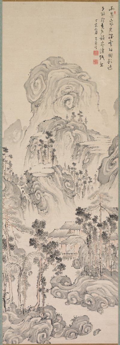 Landskap, 1767. av Kan Tenju