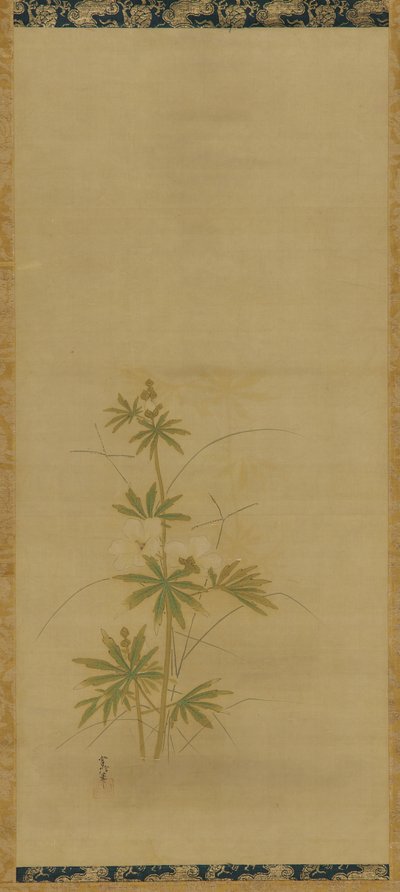 Aibika del av en uppsättning, Edo-period, mitten av 1600- och början av 1700-talet. av Kanô Yôboku Tsunenobu