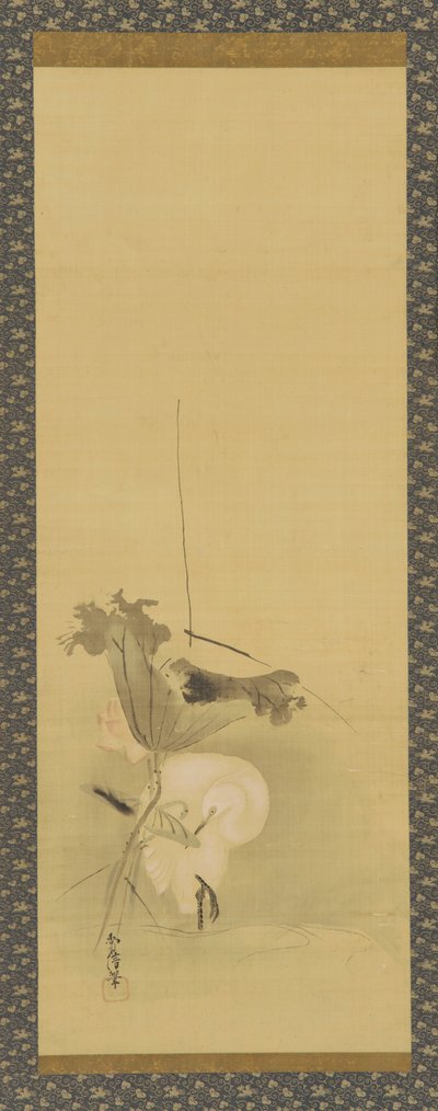 Häger och lotus, Edo-period, mitten av 1600-talet - början av 1700-talet. av Kanô Yôboku Tsunenobu