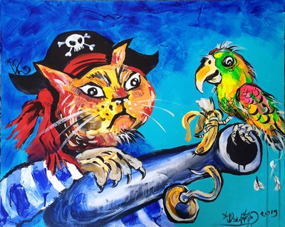 Den roliga piratkatt av Kanat Ibragimov