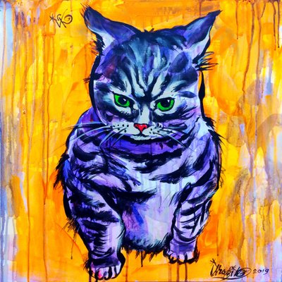 Den surmulna lila katten av Kanat Ibragimov