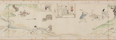 Mirakel utförda av bodhisattvan Jizo kopia av ett avsnitt av en handrulla, Edo-perioden, 1627. av Kanō Tan’yū