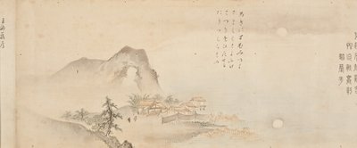 Åtta utsikter över floderna Xiao och Xiang, 1675. av Kano Toun