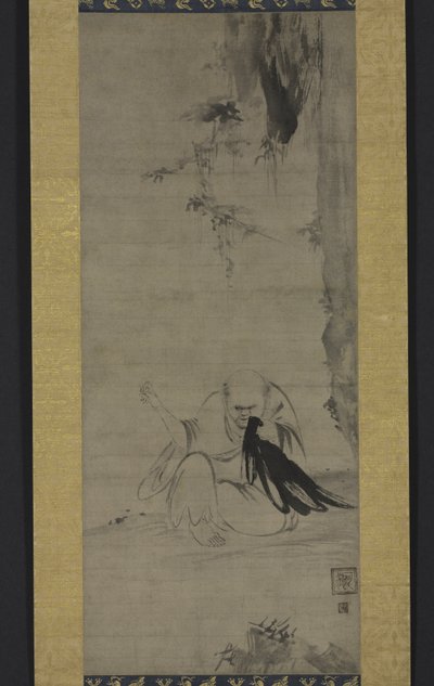 Choyo: Monk Sewing under Morning Sun, c.1350 eller tidigare av Kaō