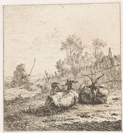 Get och två får Djur (serietitel) av Karel Du Jardin