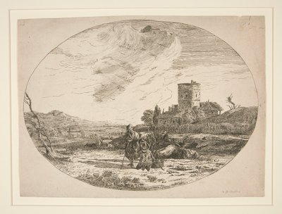 Bukoliskt landskap av Karel Dujardin