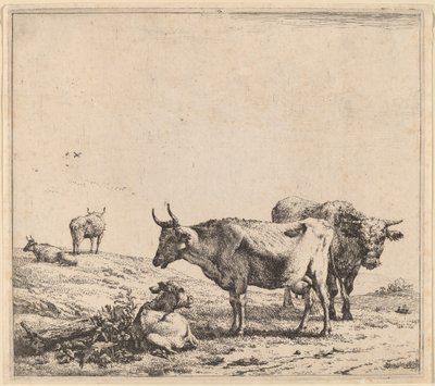 Ko, tjur och kalv av Karel Dujardin