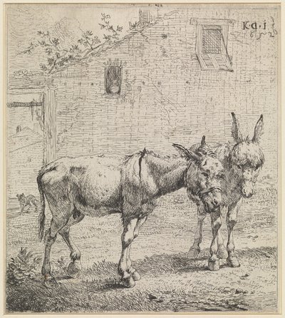 De två åsnorna av Karel Dujardin